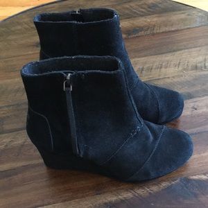 Toms wedge booties.